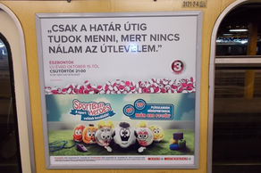 bkv metró hirdetés